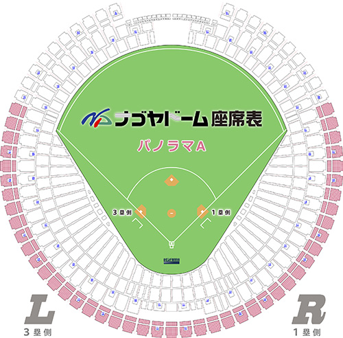 パノラマB（一塁側）